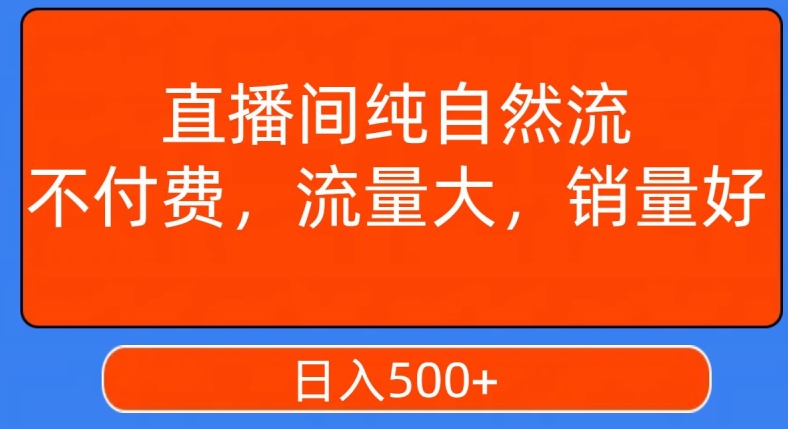视频号直播间纯自然流，不付费，白嫖自然流，自然流量大，销售高，月入15000+【揭秘】-氢气球网创资源库