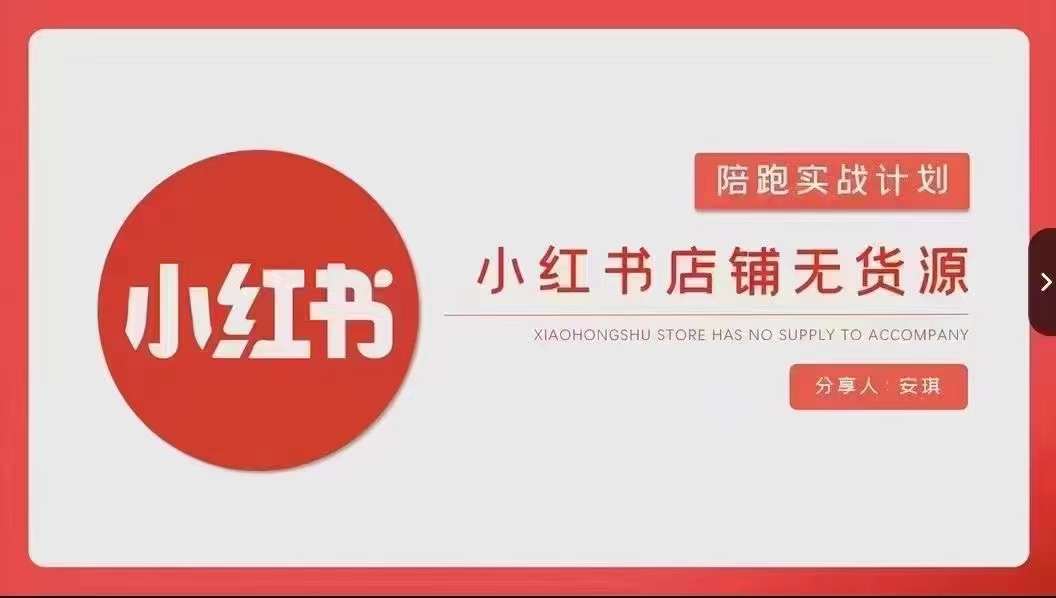 安琪-小红书店铺无货源实战，开店到售后全流程操作-氢气球网创资源库