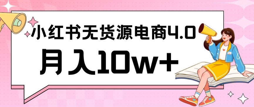 小红书新电商实战，无货源实操从0到1月入10w+联合抖音放大收益【揭秘】-氢气球网创资源库