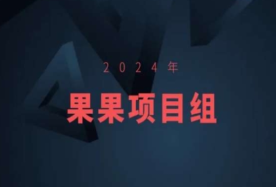 2024年果果项目组项目合集-果果最新项目-氢气球网创资源库