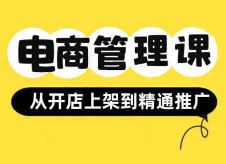 小红书&闲鱼开店从开店上架到精通推广，电商管理课-氢气球网创资源库