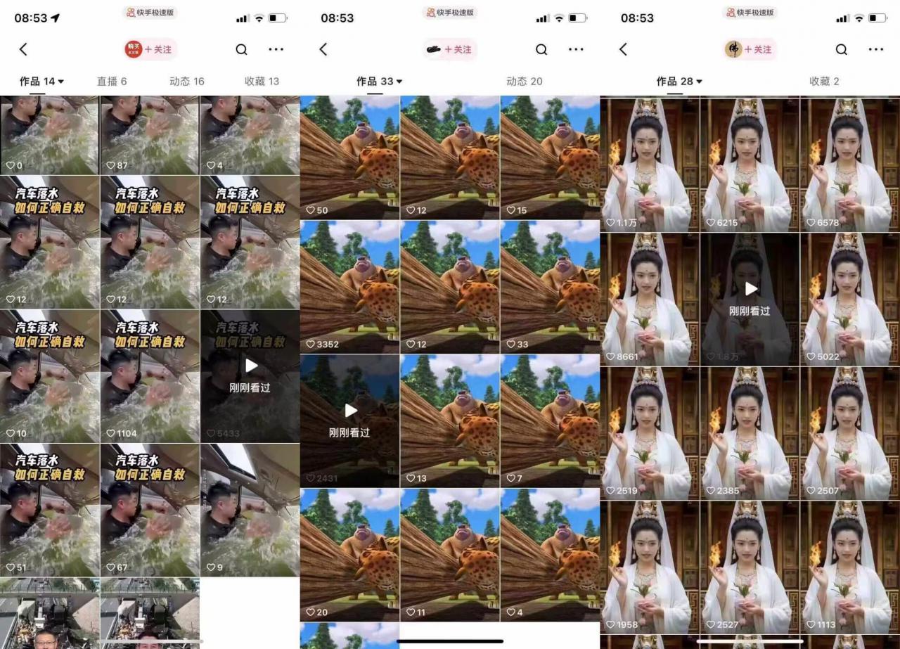 狗熊岭快手连怼技术，好物，涨粉都可以连怼-氢气球网创资源库