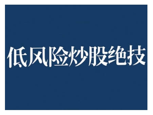 2024低风险股票实操营，低风险，高回报-氢气球网创资源库