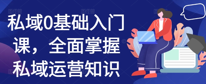私域0基础入门课，全面掌握私域运营知识-氢气球网创资源库