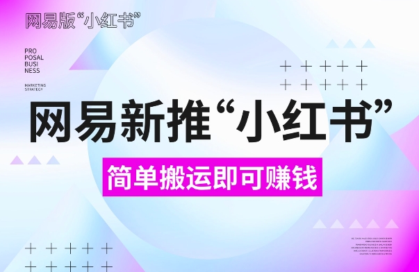 网易官方新推“小红书”，搬运即有收益，新手小白千万别错过(附详细教程)【揭秘】-氢气球网创资源库