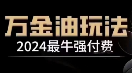 2024最牛强付费，万金油强付费玩法，干货满满，全程实操起飞（更新12月）-氢气球网创资源库
