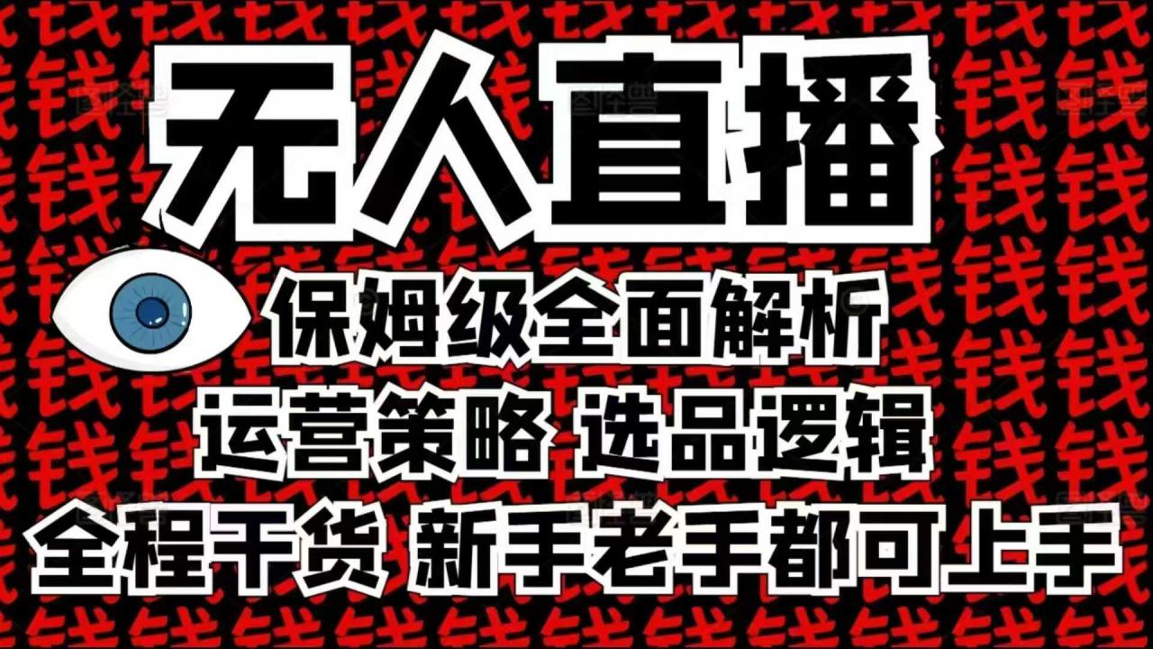 2025无人直播这么做就对了，保姆级全面解析，全程干货，新手老手都可上手-氢气球网创资源库