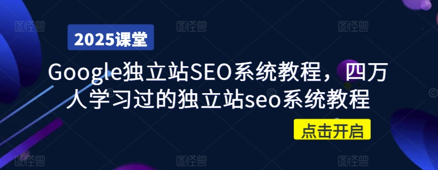 Google独立站SEO系统教程，四万人学习过的独立站seo系统教程-氢气球网创资源库