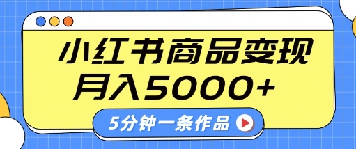 小红书字幕作品玩法，商单变现月入5k+，5分钟一条作品-氢气球网创资源库