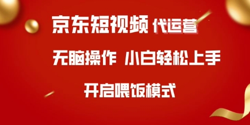 京东短视频代运营，全程喂饭，小白轻松上手【揭秘】-氢气球网创资源库