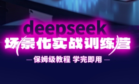 DeepSeek场景化实战训练营，保姆级教程，学完即用，手把手教你用DeepSeek提升效率-氢气球网创资源库