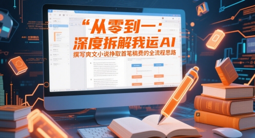 从零到一：深度拆解我运用AI撰写爽文小说挣取首笔稿费的全流程思路-氢气球网创资源库