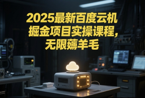 2025最新百度云机掘金项目实操课程单窗口保底5-10元月收益单窗口150+【揭秘】-氢气球网创资源库