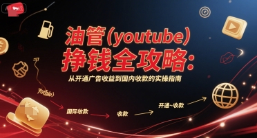 油管(youtube)挣钱全攻略：从开通广告收益到国内收款的实操指南-氢气球网创资源库