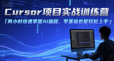 Cursor项目实战训练营，两小时快速掌握AI编程，零基础也能轻松上手-氢气球网创资源库
