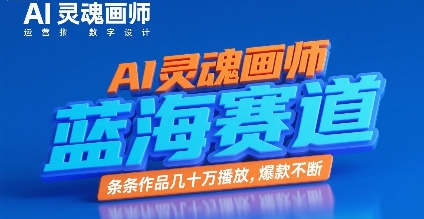 AI灵魂画师，蓝海赛道，条条作品几十W播放，爆款不断-氢气球网创资源库